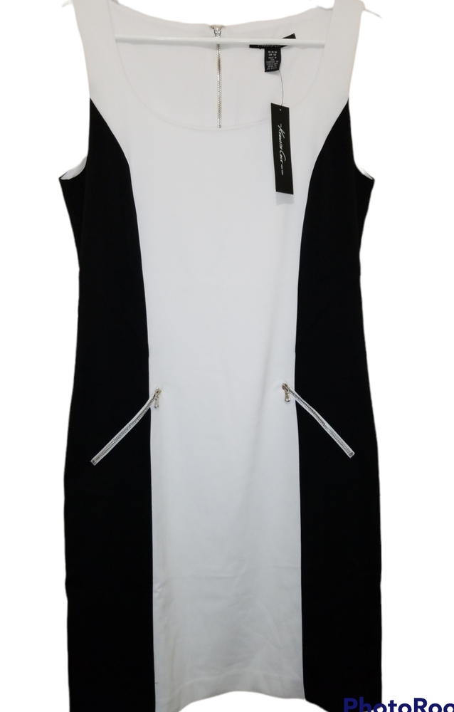 👗Kenneth Cole Sleeveless Sheath Dress with Zip Back,‎ NWT
